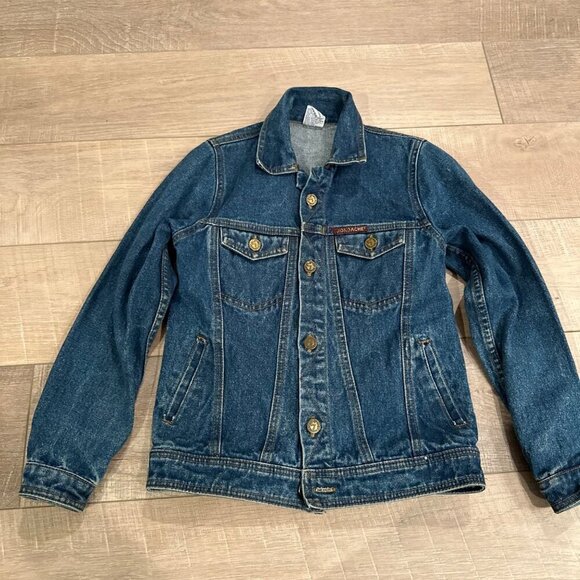 JORDACHE GIRLS VINTAGE DENIM JEAN JACKET MEDIUM 7/8 - Picture 1 of 11